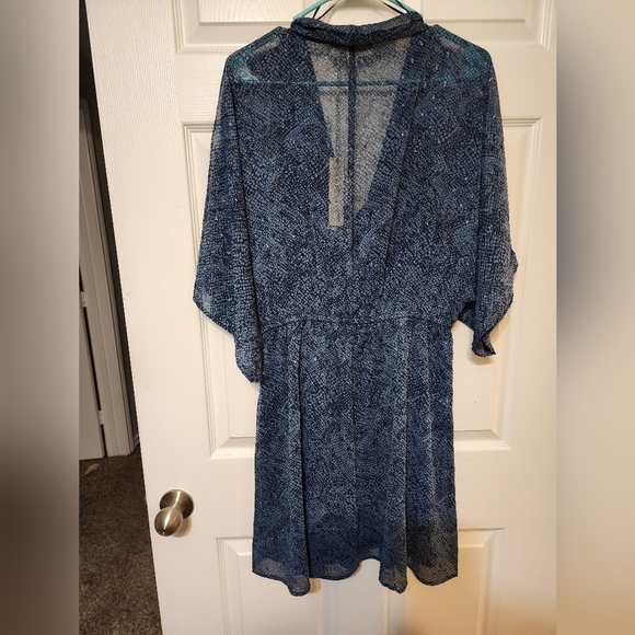 NWT Lovestitch L blue sparkle dress - Picture 3 of 8